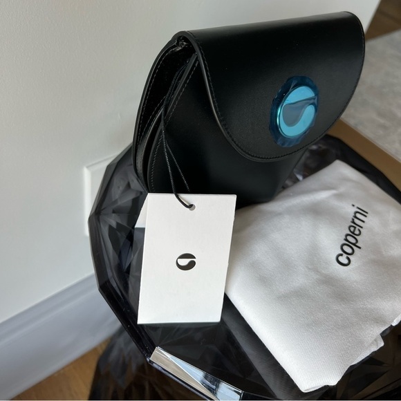 Coperni Mini U.F.O. Leather Top Handle Bag Black - Picture 5 of 13
